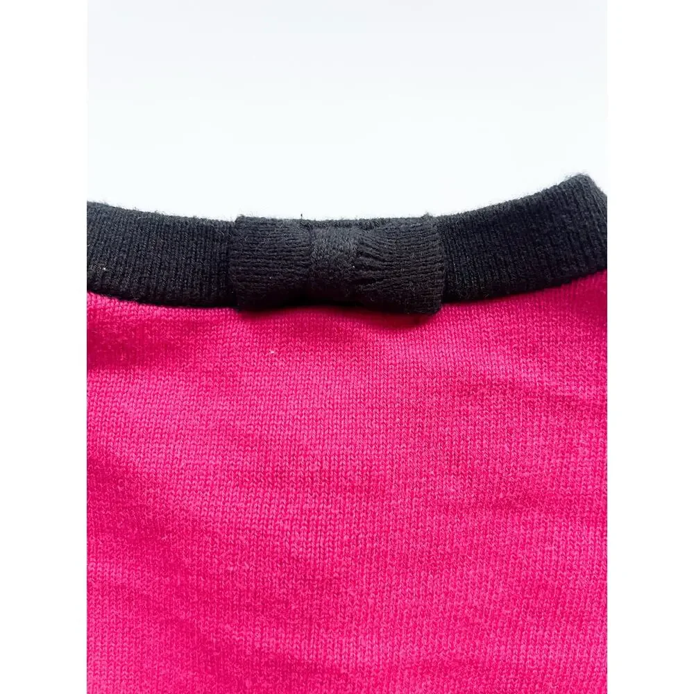 Toddler Girls Kate Spade Pink and Black Cardigan Sweater Size 24 Months